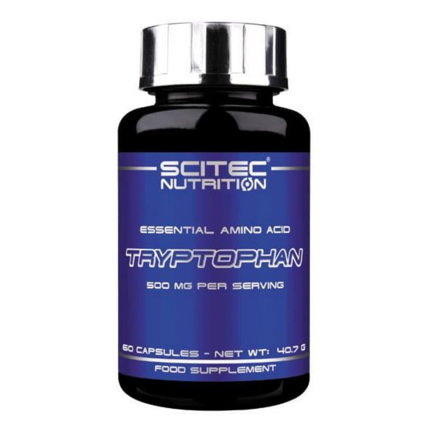 Triptófano (500 mg) - Scitec - 60 cápsulas